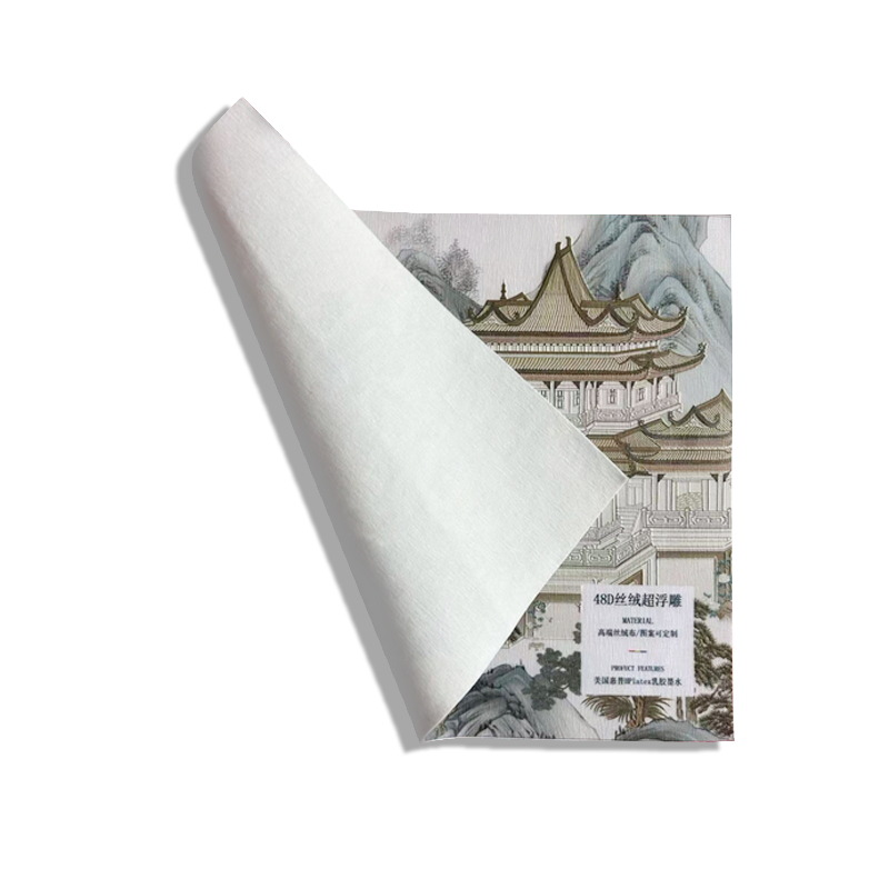 Custom Design Wall Covering, Wall Background, Wall Mural, Wall Painting, Inkjet Printed Velvet Embossed Wallpaper, Printed Barbecue Restaurant Canvas