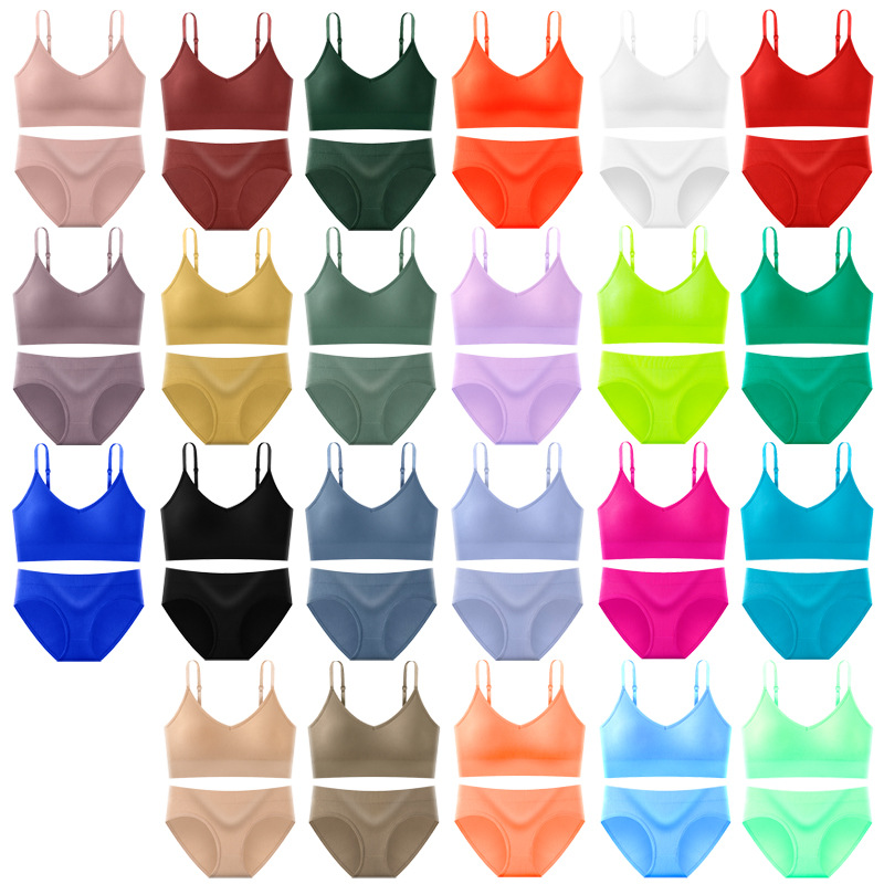 Cross-border quality version 668# US back vest sports bra briefs suit seamless thread adjustment belt women's underwear