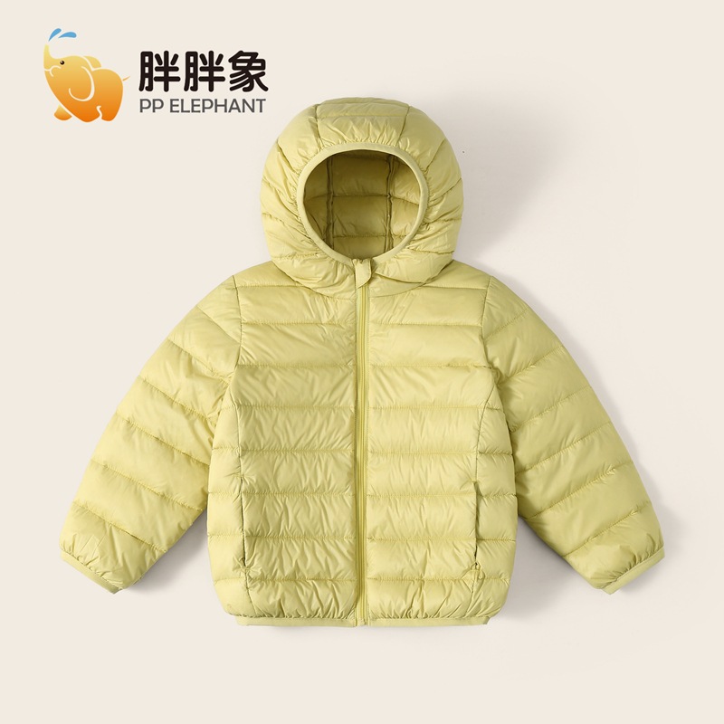Winter men's and women's children's clothing children's light down jacket children's hooded children's thick warm coat wholesale