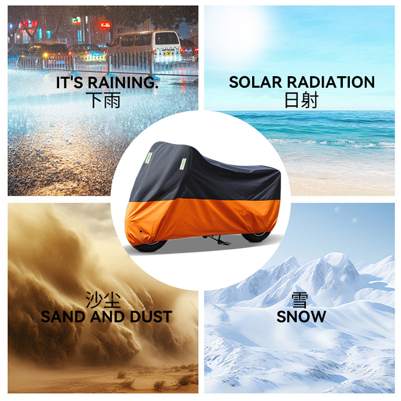 Cross-border special motorcycle cover sunscreen and rainproof thickened motorcycle clothing special car cover full cover outdoor dust cover