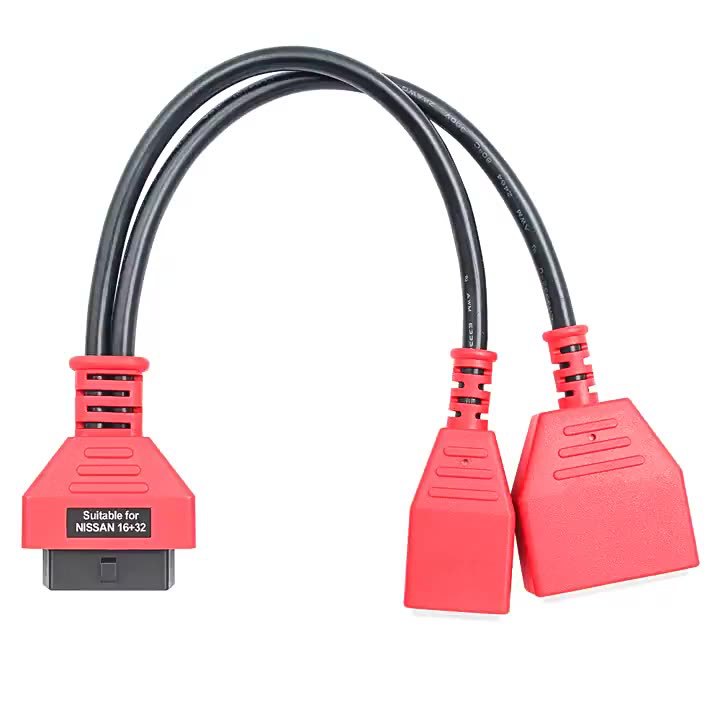 Obd Cable Adapter Cable Japanese and Korean Models Obd2 Straight Female to 16+32 Cable Car Diagnostic Connector