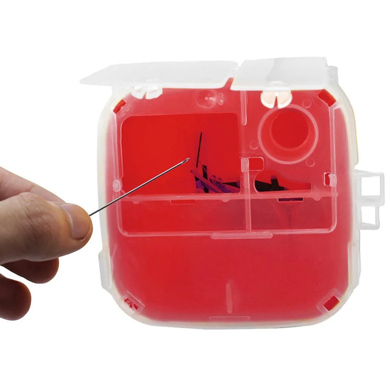 Foreign Trade Hospital Use Square Waste Puncture Sharp Box 1L Sharps Container Sharps Container