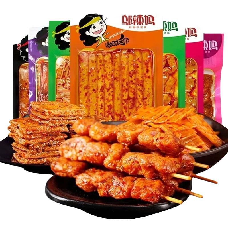 Spicy mom spicy strip alcoholic bean tendon 70 g/pack spicy spicy dried tofu bean products spicy snacks