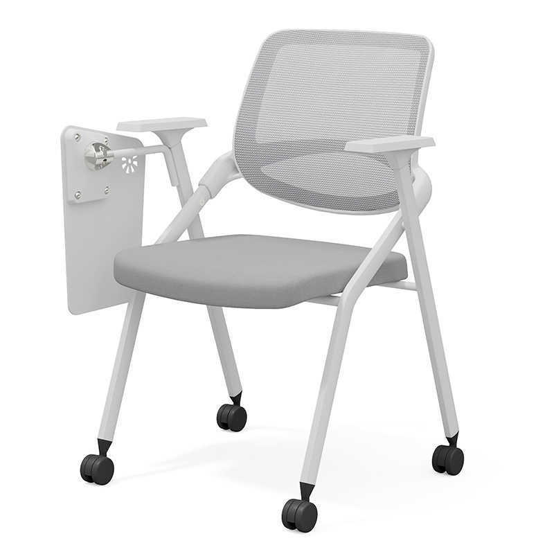 Folding Training Chair with Table Board Conference Chair with Writing Board News Chair School Conference Room Folding Chair Training Chair