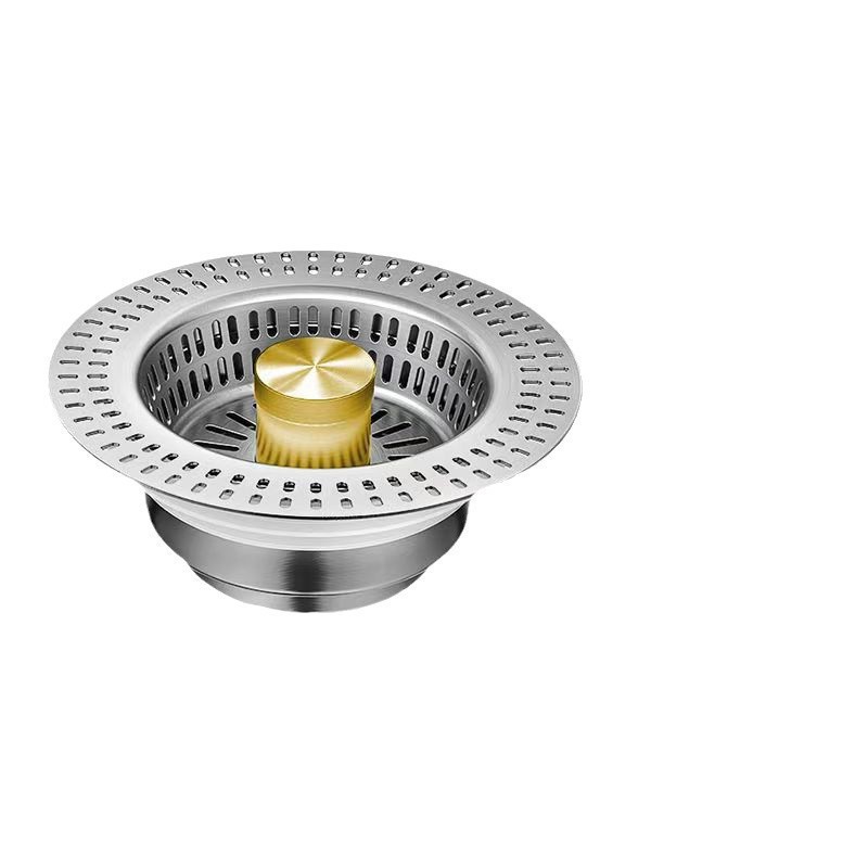 Sink Pop-Up Core Stainless Steel Kitchen Filter Drain Universal Sink Drain Plug