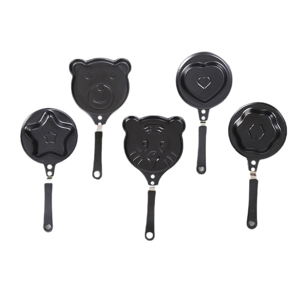 Cartoon fried egg pan mini pan love frying pan creative breakfast non-stick iron breakfast fried egg wholesale