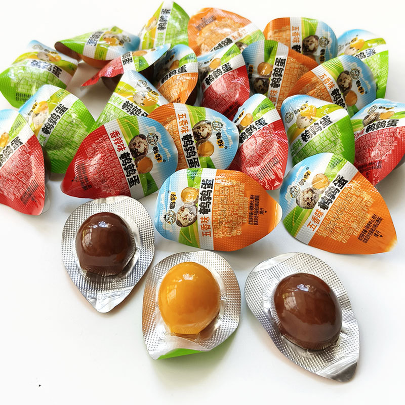Source manufacturers quail egg salt baked flavor marinated egg ready-to-eat independent small packaging loose single snack snack batch
