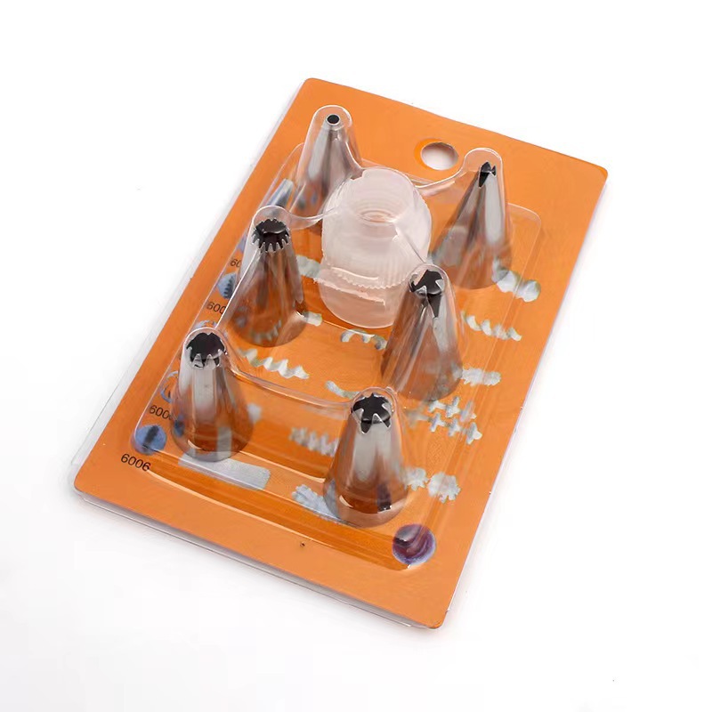 Stainless steel decorating nozzle suit cake decorating tool cream glue decorating nozzle small size opp bag card in stock