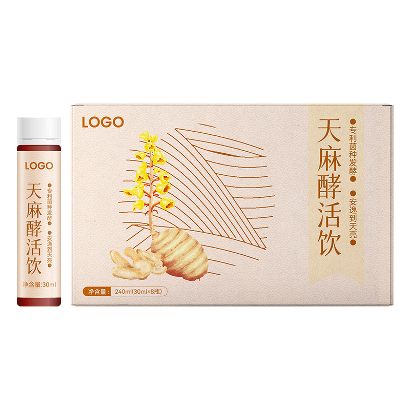 Guizhou Medicinal and Food Source Gastrodia Enzyme Drink Oem Customized Gastrodia Enzyme Headache and Headache Drink Oem Processing