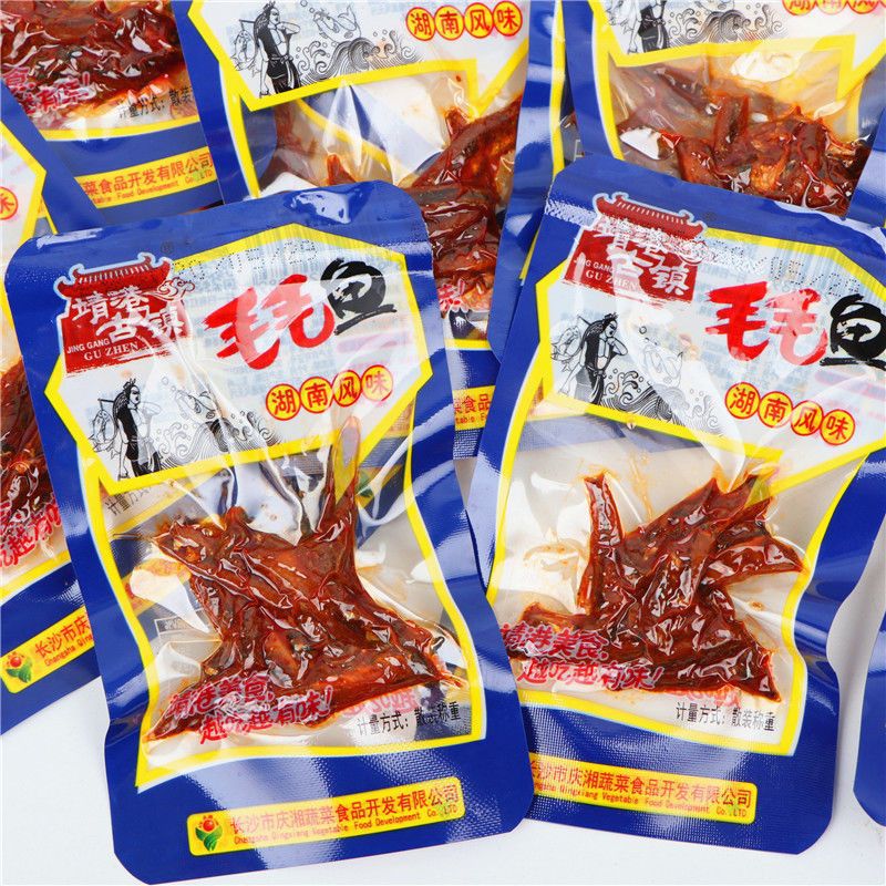 Jinggang Ancient Town Spicy Fish Snacks - Spicy and Flavorful Small Dried Fish, Hunan Specialty, Leisure Snacks, Cross-Border E-Commerce