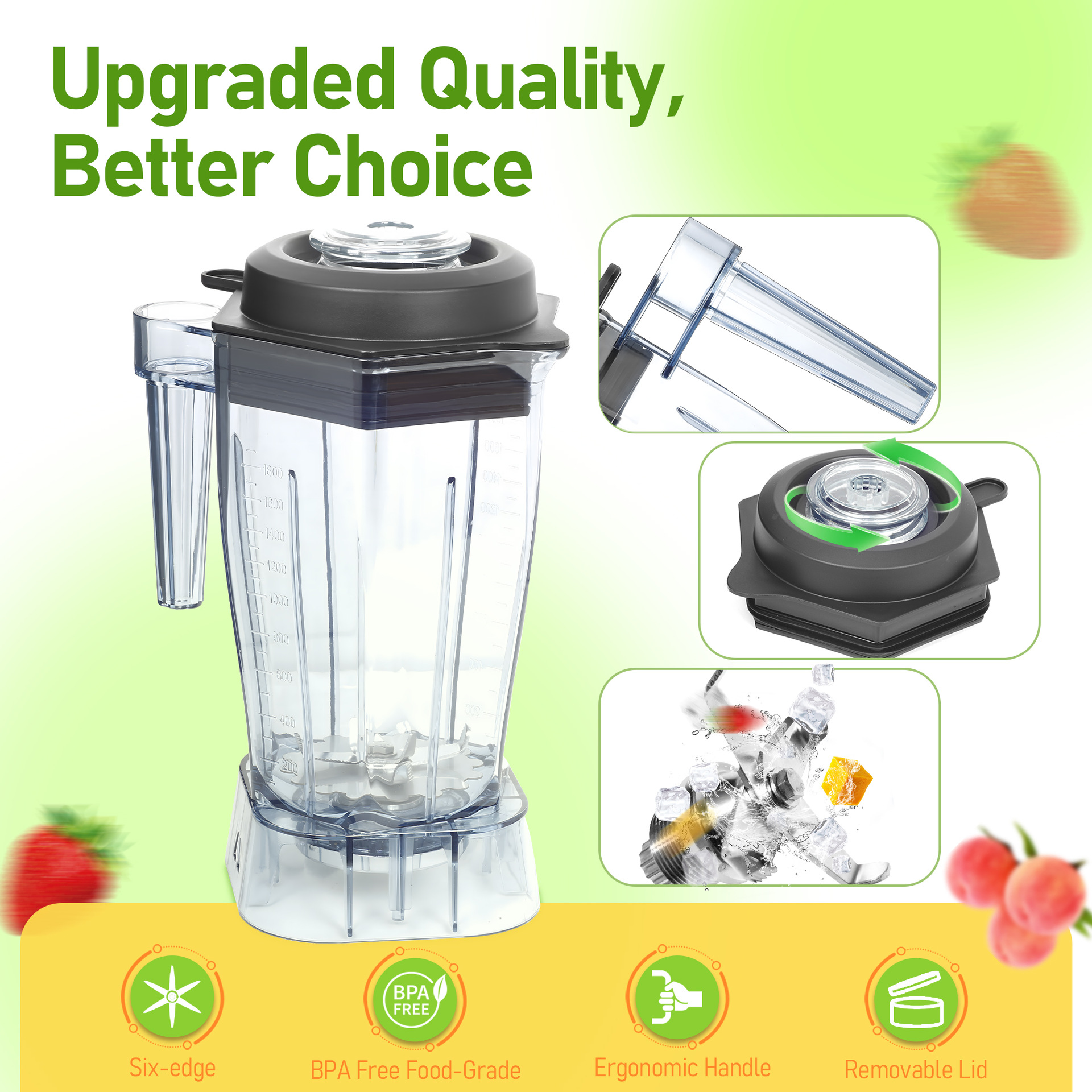 Exi Yixi Juicer 1.8L Bicycle Special Transparent Color Smoothie Broken Wall Juice Cup