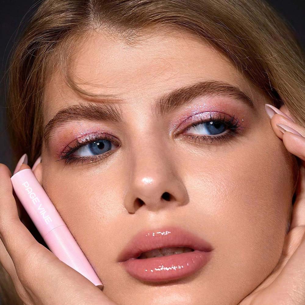 Cross-Border Makeup Pagevine Crystal Jelly Highlighter Eyeshadow Stick Multi-Color Eyeshadow Highlighter Stick Foreign Trade Pearlescent