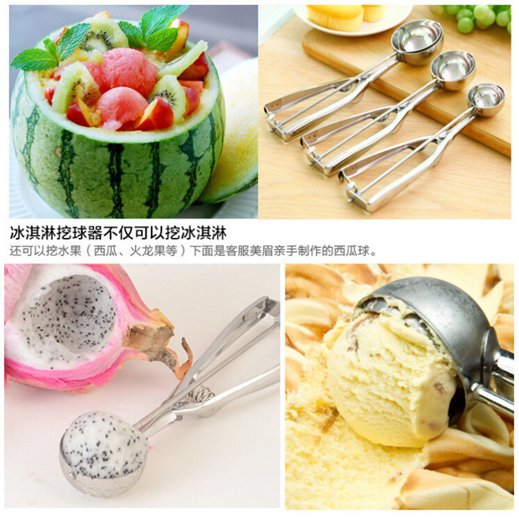 Stainless Steel Watermelon Spoon, Stainless Steel Ice Cream Scoop, Measuring Spoon, Ice Cream Scooper, Fruit Spoon