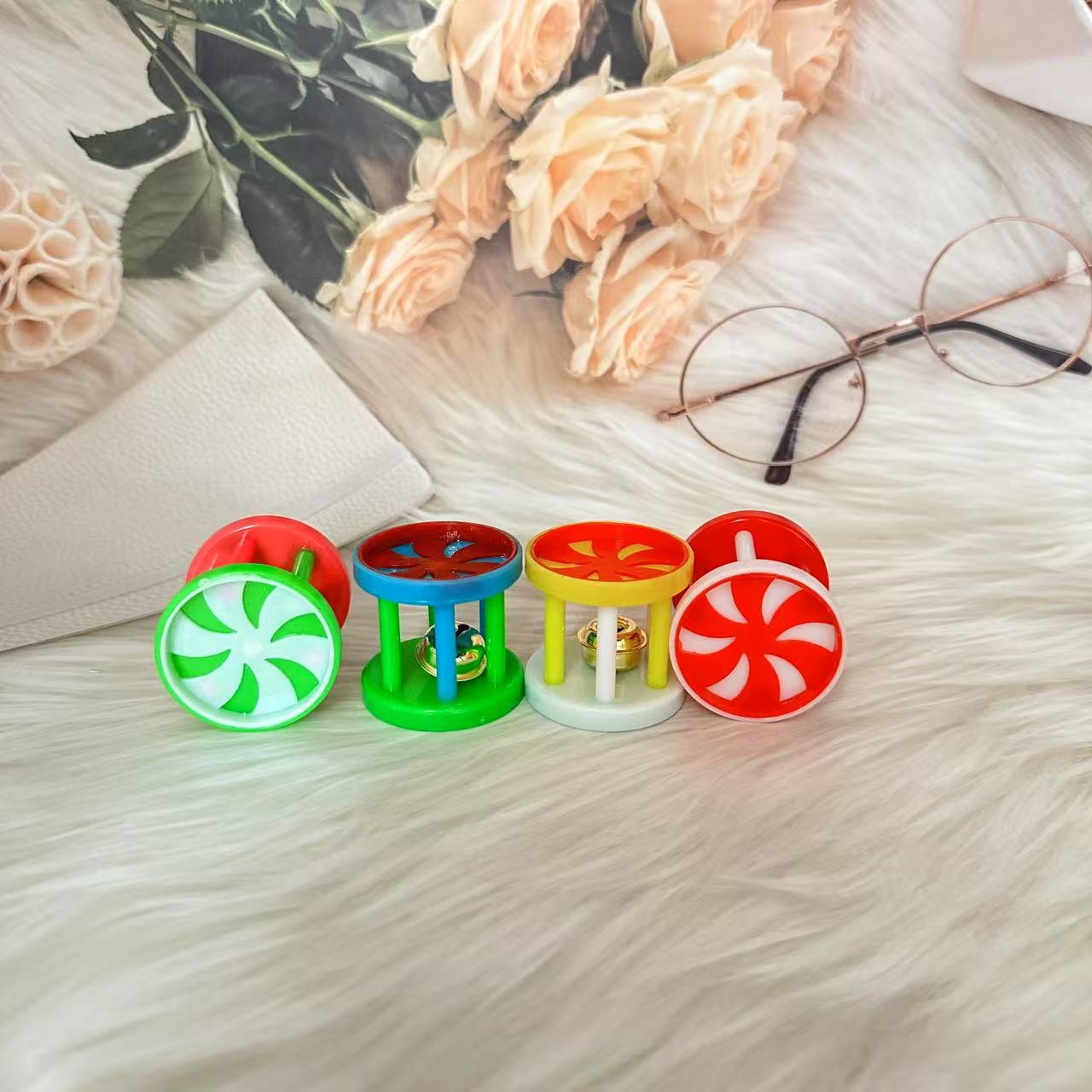 Игрушка для кошек и собак в виде колокольчика с ветряной мельницей, пластиковый полый мяч, новая модная игрушка