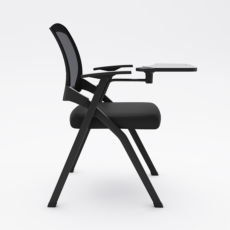 Folding Training Chair with Writing Board Conference Chair Simple Office Chair Folding Chair with Table Board Training Institution Chair
