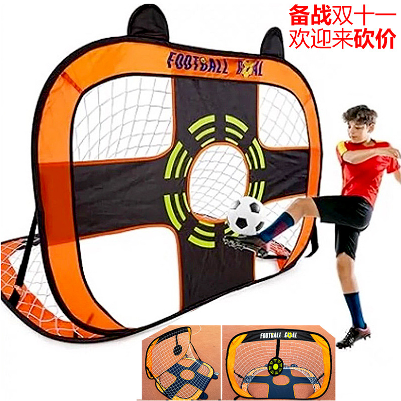 Children's Football Goal Portable Football Net Indoor Foldableing Mobile Football Stand Adult Outdoor Foldableing Ice Hockey Goal Q
