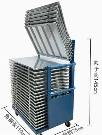 Stainless Steel Multi-Layer Rack Pcba Anti-Static Turnover Cart Electric Workshop Mobile Tool Rack Drying Rack Screen Printing Drying Rack