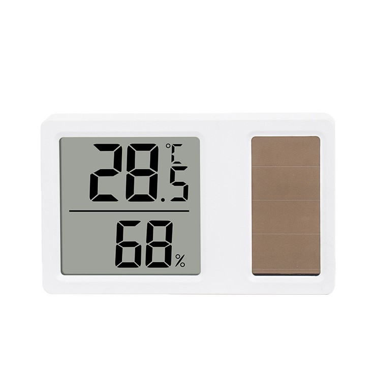 Amazon Solar Thermometer and Hygrometer Baby Room Car Home Thermometer Electronic Digital High-Precision Display