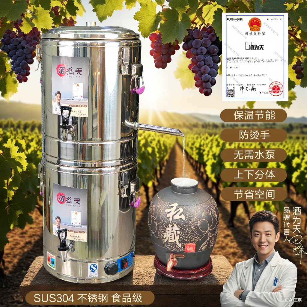 Бесплатная доставка, машина для производства вина, полностью автоматическая пароварка для вина, оборудование для производства вина, гидросольная машина, дистиллятор