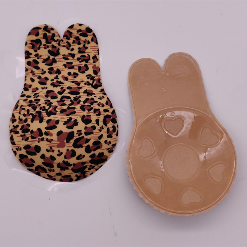 Cross-Border Manufacturer Cute Rabbit Ear Breast Lift Nipple Covers Anti-Expansion Lift Rabbit Breast Lift Nipple Covers Strapless Nipple Covers