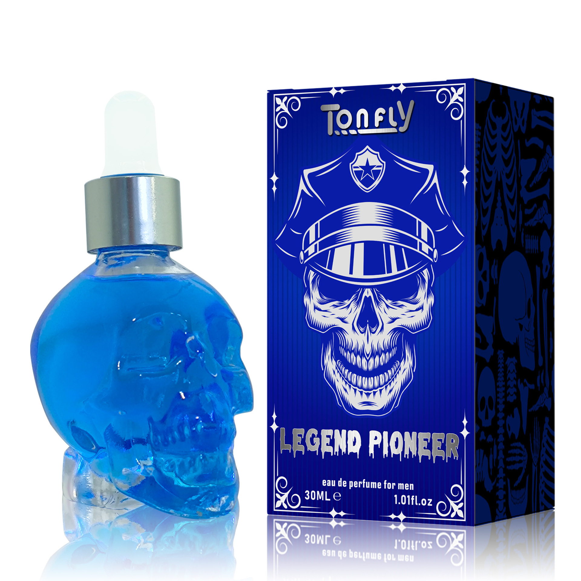 TONFLY men's skull perfume oil 30ml cologne lasting fragrance perfume cross-border wholesale