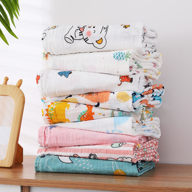 Марлевое банное полотенце для новорожденных, обертывающее, двойное, тонкое, 120*150