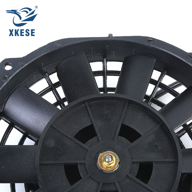 Cooling Fan 12V Car Air Conditioner Cooling Fan High Speed Fan 8inch Ultra-Thin Universal Car Digital Fan