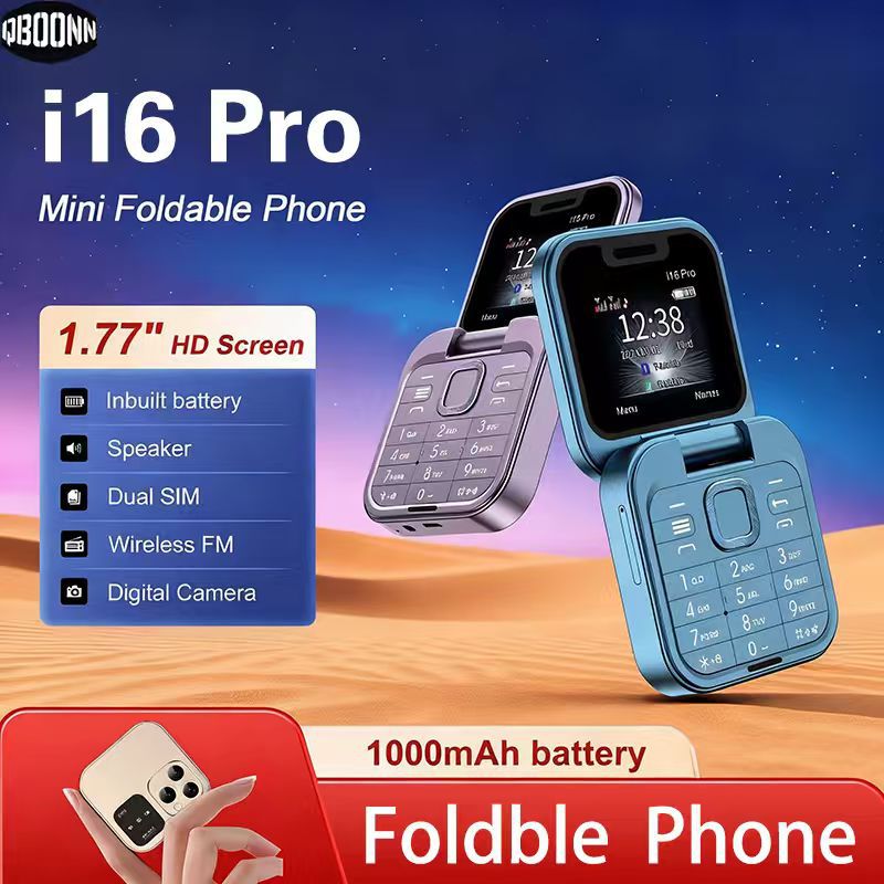 I16Pro международный раскладной телефон Dual Sim Dual Standby кнопочный телефон для пожилых 2G многоязычный телефон по заводской цене