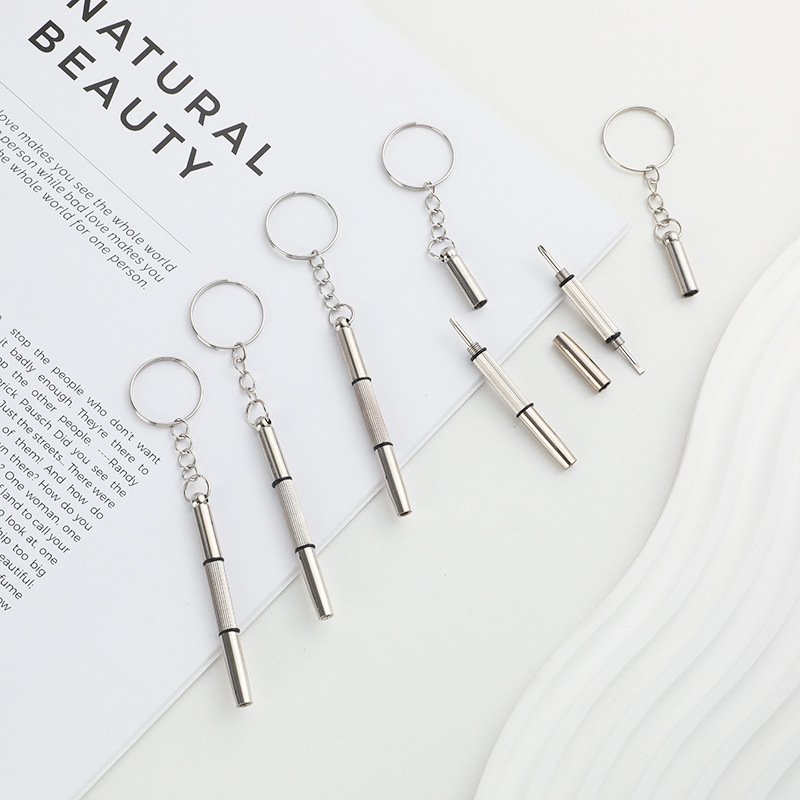 [Glasses Screwdriver] Portable Multi-Functional Three-Purpose Screwdriver Glasses Accessories Three-In-One Repair Screwdriver