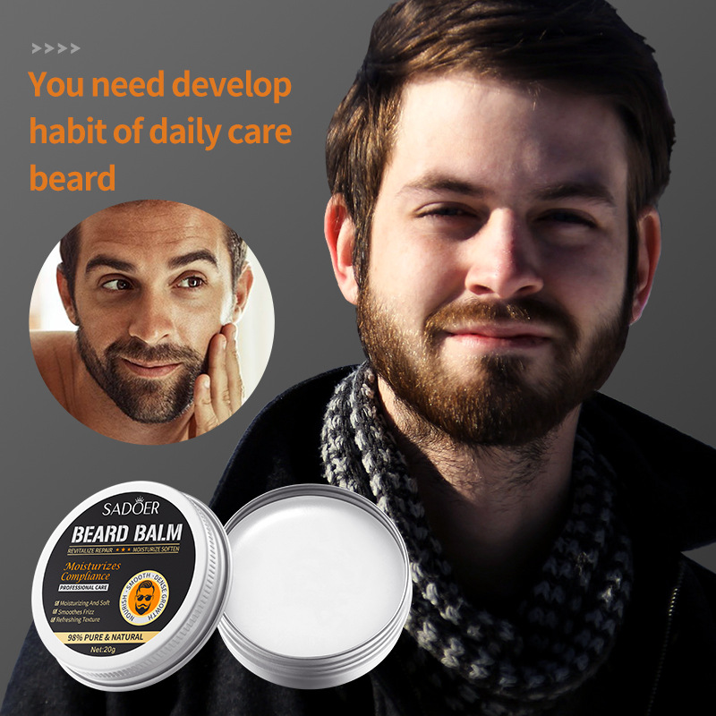 English SADOER beard care cream men's beard Care Nourishing Beard cream cross-border foreign trade Wholesale