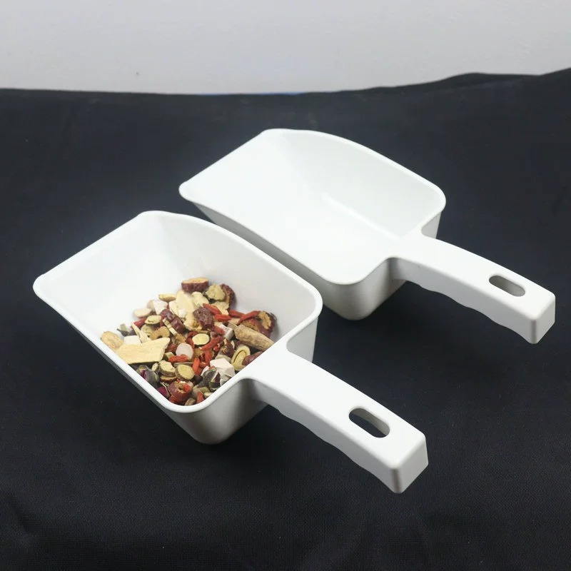 Белая пластиковая лопата для льда, многофункциональный кухонный инструмент, лопата для кубиков льда для летнего использования в магазине десертов