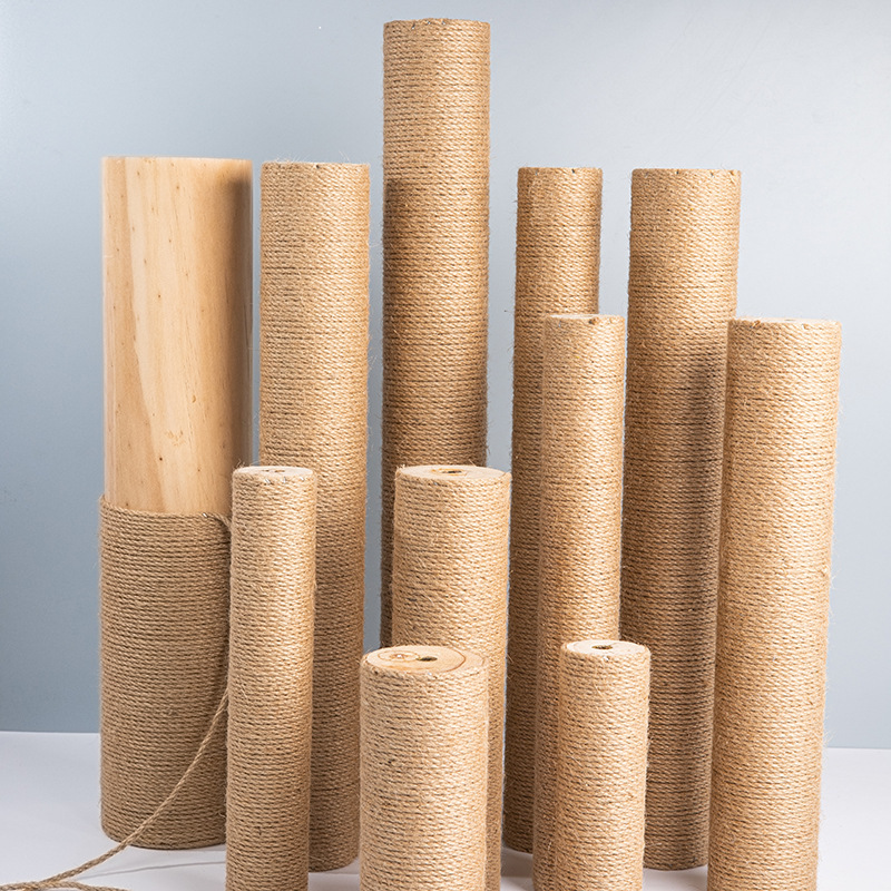 Cat Climbing Frame Posts, Solid Wood, Hemp Rope, DIY Accessories, Cat Toys, Sisal Replacement Posts, Cat Cage, Cat Climbing and Climbing