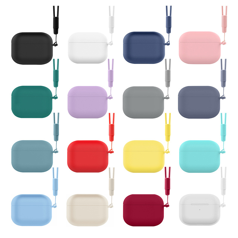 Suitable for Airpodspro3 Protective Case Bluetooth Headset Protective Case AirPods Protective Case Apple Pro3