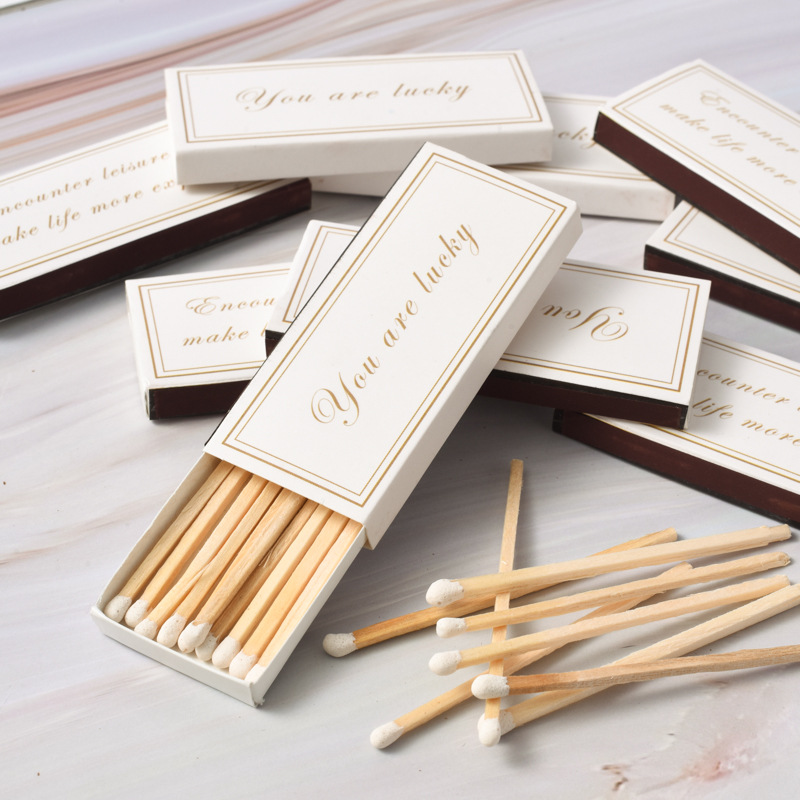 Matches Scented Candles Special Boxed Matches Long Rod Wood Stalk Matches 75mm Hand Gift Wooden Matches