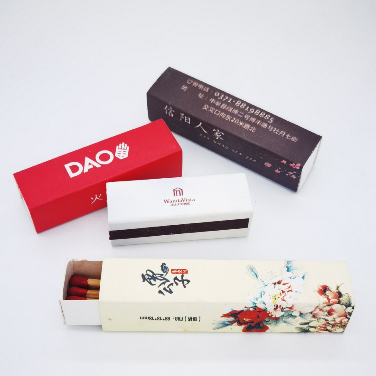 Lipstick Disposable Matches Customized Advertising Logo Printing Hotel Hotel Match Box Wholesale