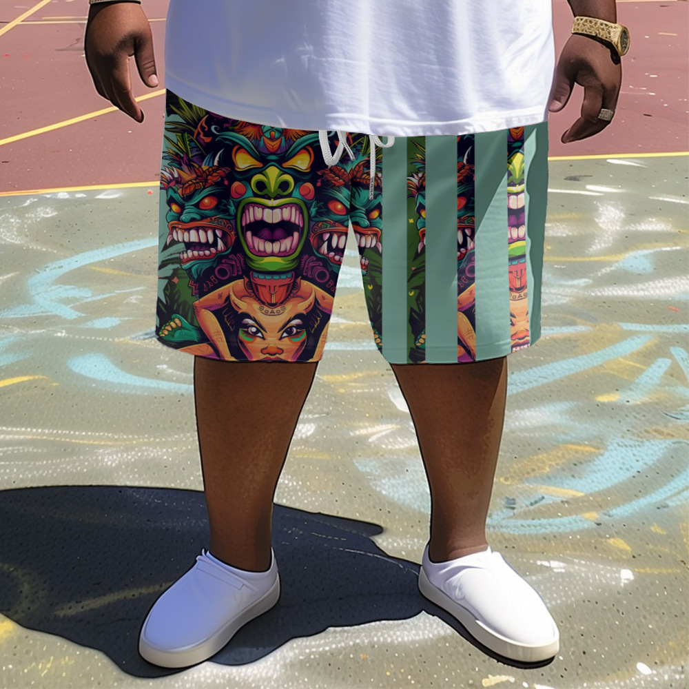 Шорты для пляжа большого размера весна и лето, 3D печать, различные узоры, свободный стиль, удобные для дома