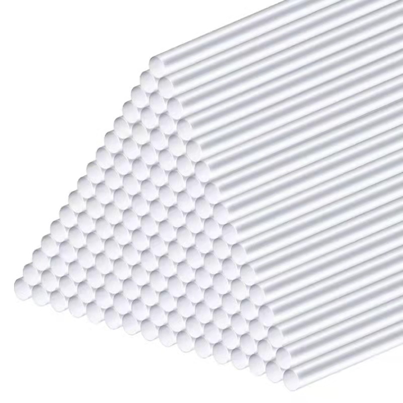 Transparent Acrylic Candy Bar Biscuit Rainbow Chocolate Cake Stick Decorative Stick Mixer 100/200PCs Bag