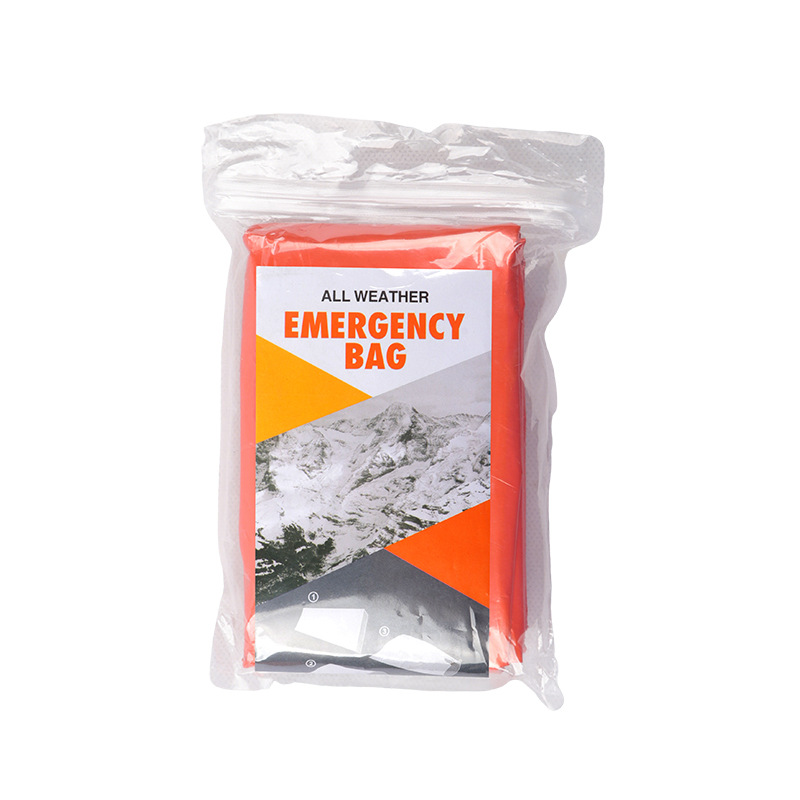 Wholesale First Aid Sleeping Bag Pe Outdoor Emergency Life-Saving Sleeping Bag Cold-Proof Thermal Insulation Travel Emergency Blanket Waterproof Sleeping Bag