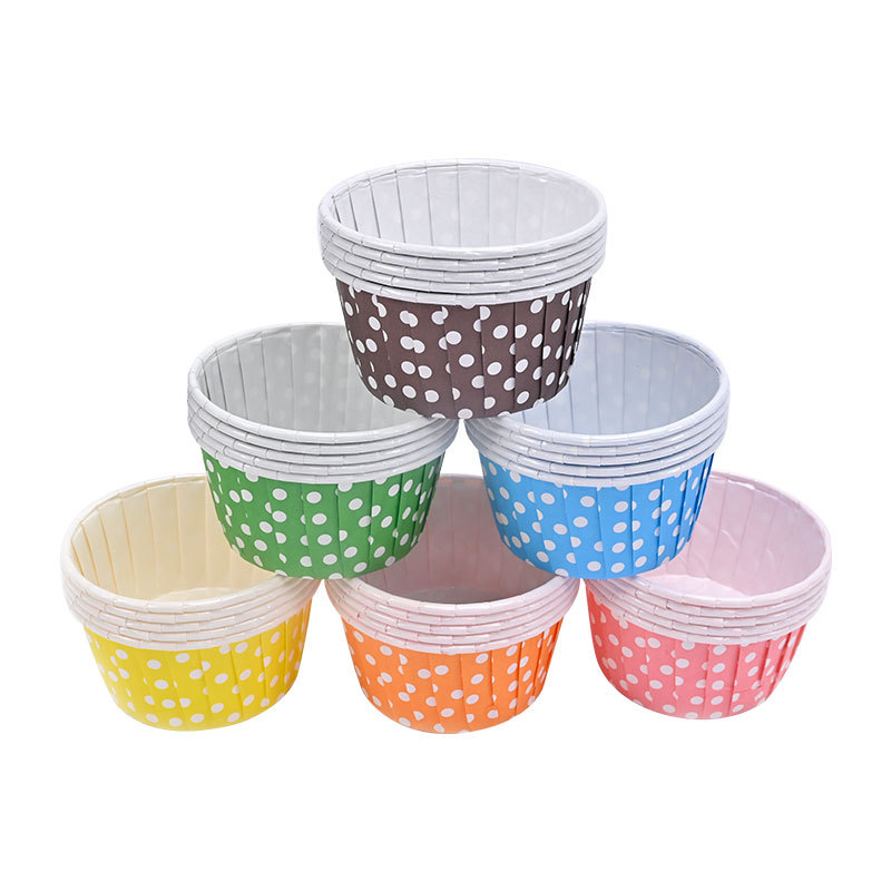 Small Roll-up Cake Cup Round Disposable Film Mafen Cup Oil-proof Waterproof High Temperature Oven Special Cup