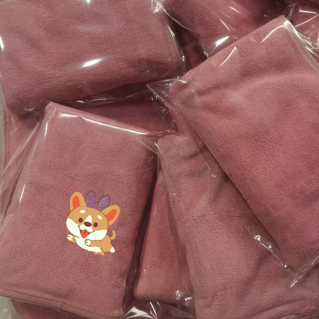 Foreign Trade Microfiber Towels Can Be Customized and Embroidered, Dry Hair Towels, Beauty Salon Towels, Wholesale Cross-Border Exports