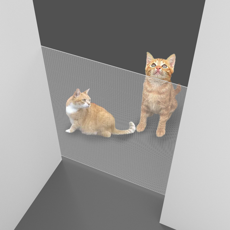 Automatic retractable pet fence Punch-free isolation protective fence retractable safety gate fence dog cage stair isolation