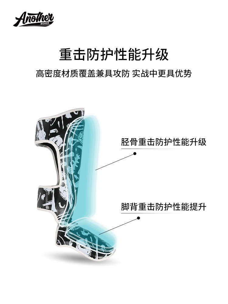 Anotherboxermma Fighting Leggings Boxing Leggings Professional Training Fighting Shin Guards Muay Thai Foot Guards