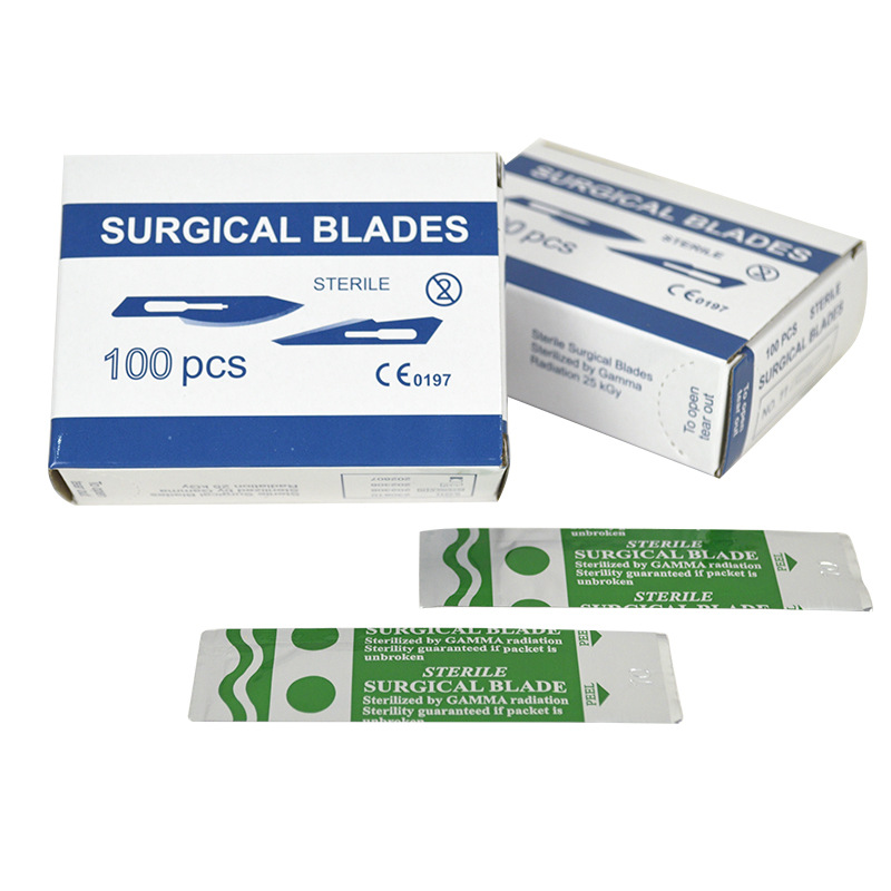Medical Disposable Surgical Blade Carbon Steel Plastic Surgery Beauty Peeling Surgical Blade Manufacturer