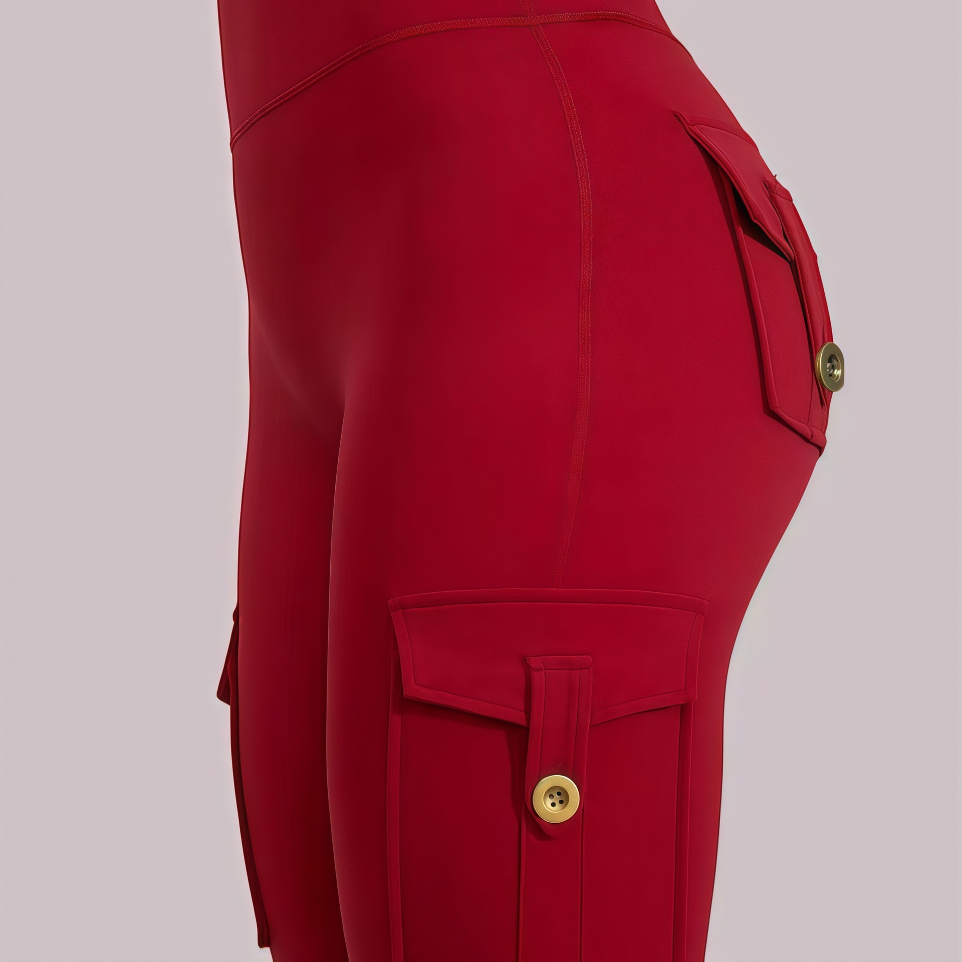 Amazon Sports Flare Leggings with Pockets Invisible Stretch High Waist Workwear Gym Outdoor Yoga Pants