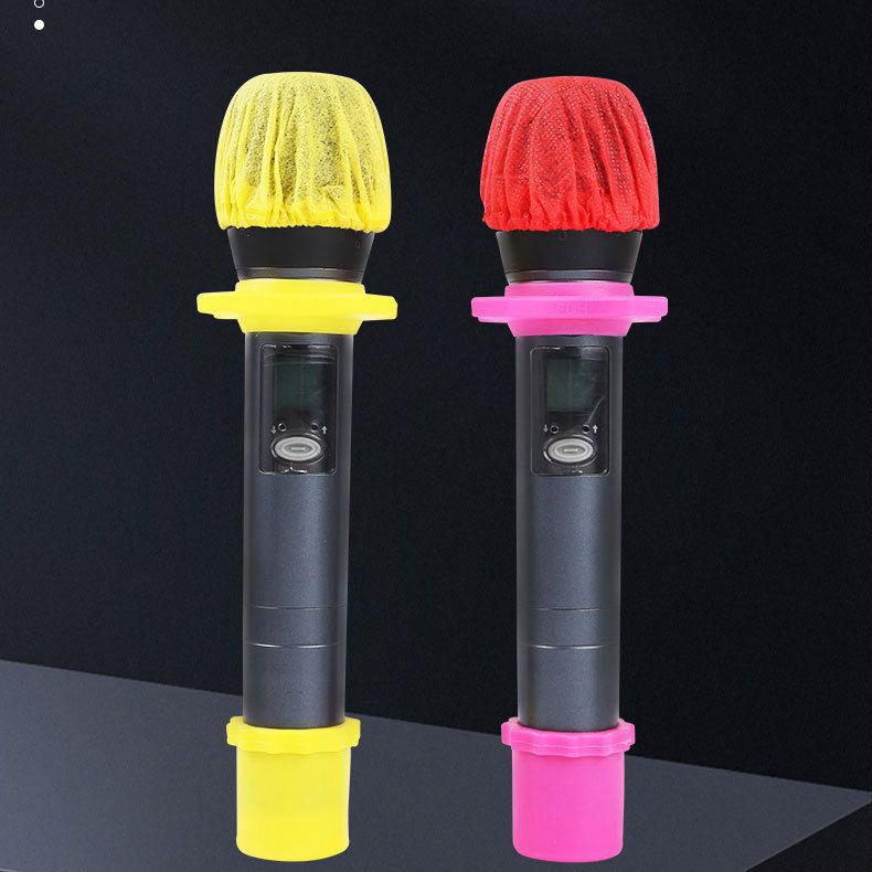Thin disposable non-woven microphone cover KTV bar microphone cover anti-spray wheat cover microphone cover