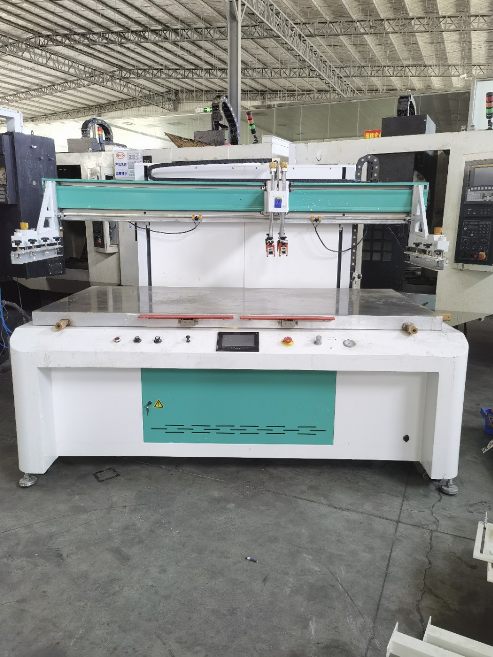 Большая машина для трафаретной печати с экраном для переработки, машина для тампопечати, сборочная линия для печи