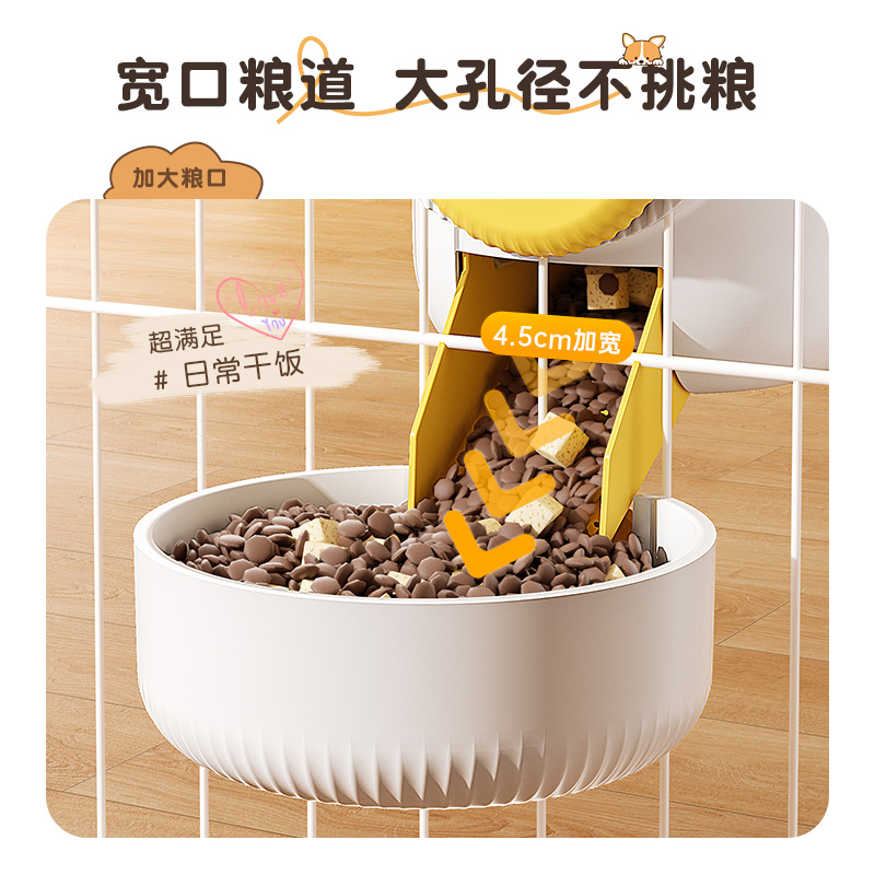 New pet wire cage hanging kettle large capacity dog feeder cat automatic ball water dispenser