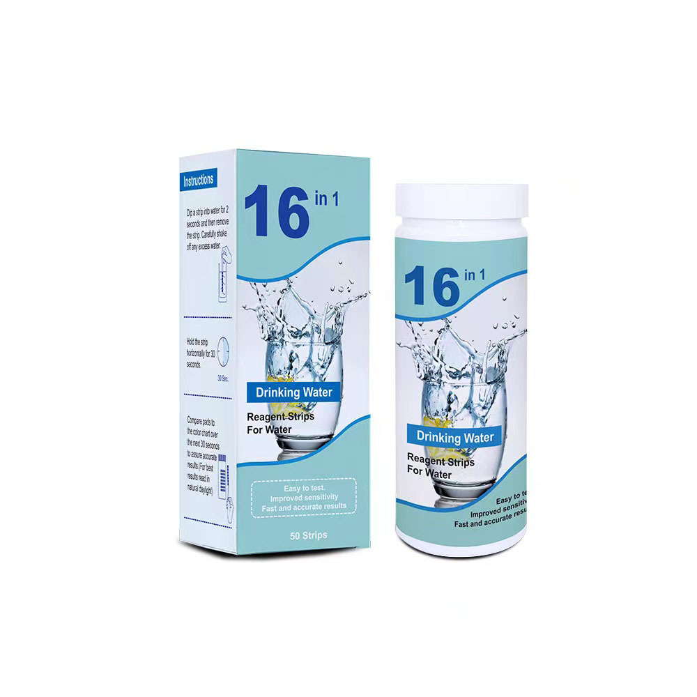 Water Quality 16-in-1 Rapid Test Strips for Swimming Pools, Drinking Water, Spas, Cross-Border Direct Sales, Factory Direct Sales, Aquariums