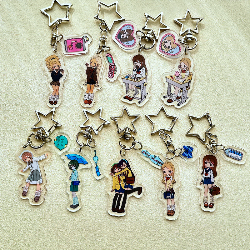 Yao Acrylic Keychain School Bag Pendant Niche Ins Acrylic Pendant for Friends and Besties