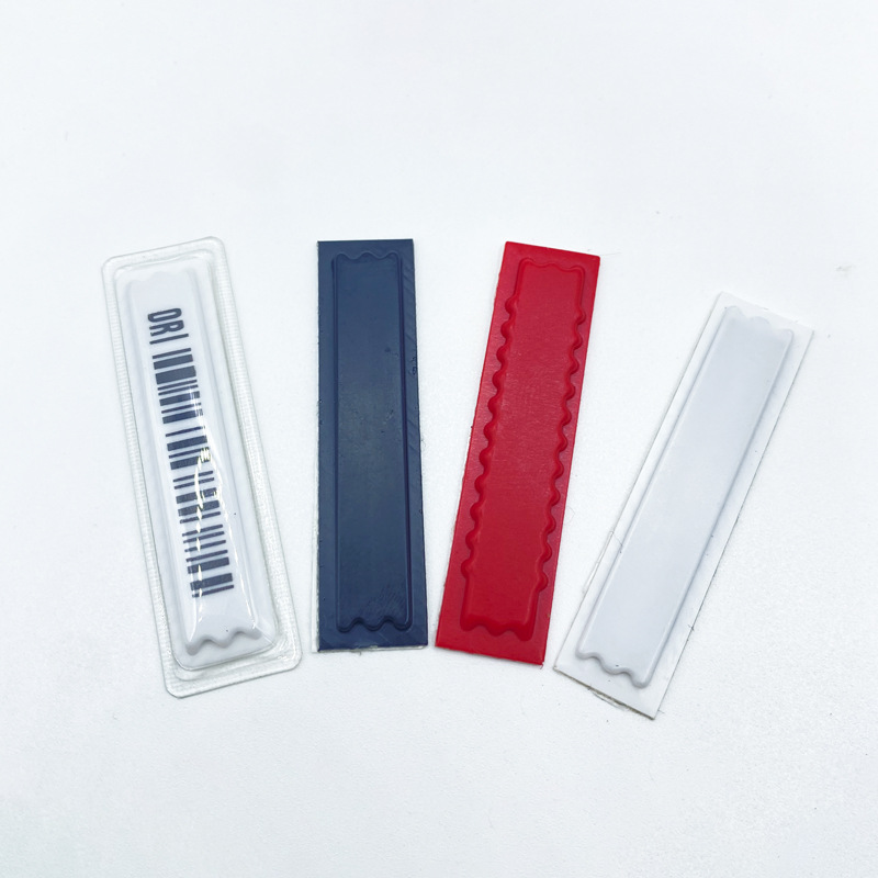 Supermarket anti-theft label strong adhesive 58kHz commodity anti-theft magnetic strip cosmetics acoustic and magnetic anti-theft stickers wholesale